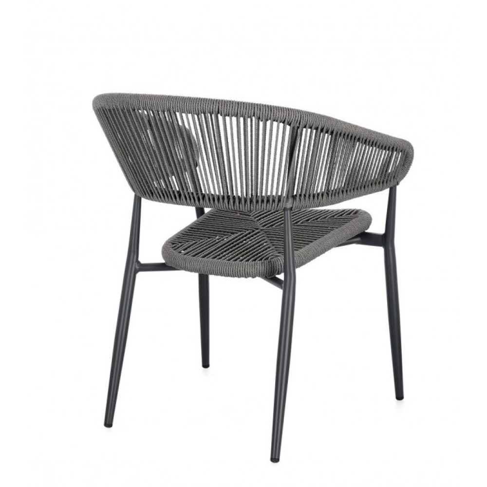 Bizzotto ALGAIDA CHARCOAL/GREY КРІСЛО W-ПІДЛІКТНИК Bizzotto ALGAIDA CHARCOAL/GREY КРІСЛО W-ПІДЛІКТНИК